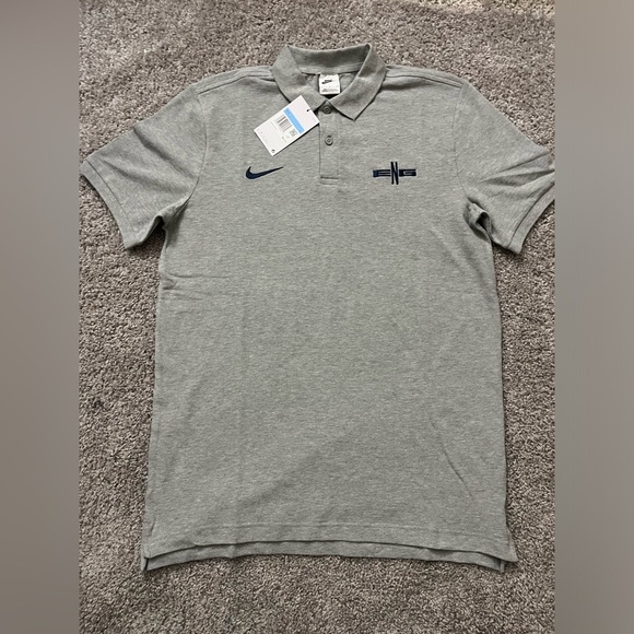 England National Team Pique Men's Nike Polo Shirt Sz L Grey DR9718 063 - Picture 4 of 7